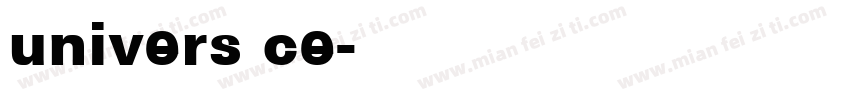 univers ce字体转换